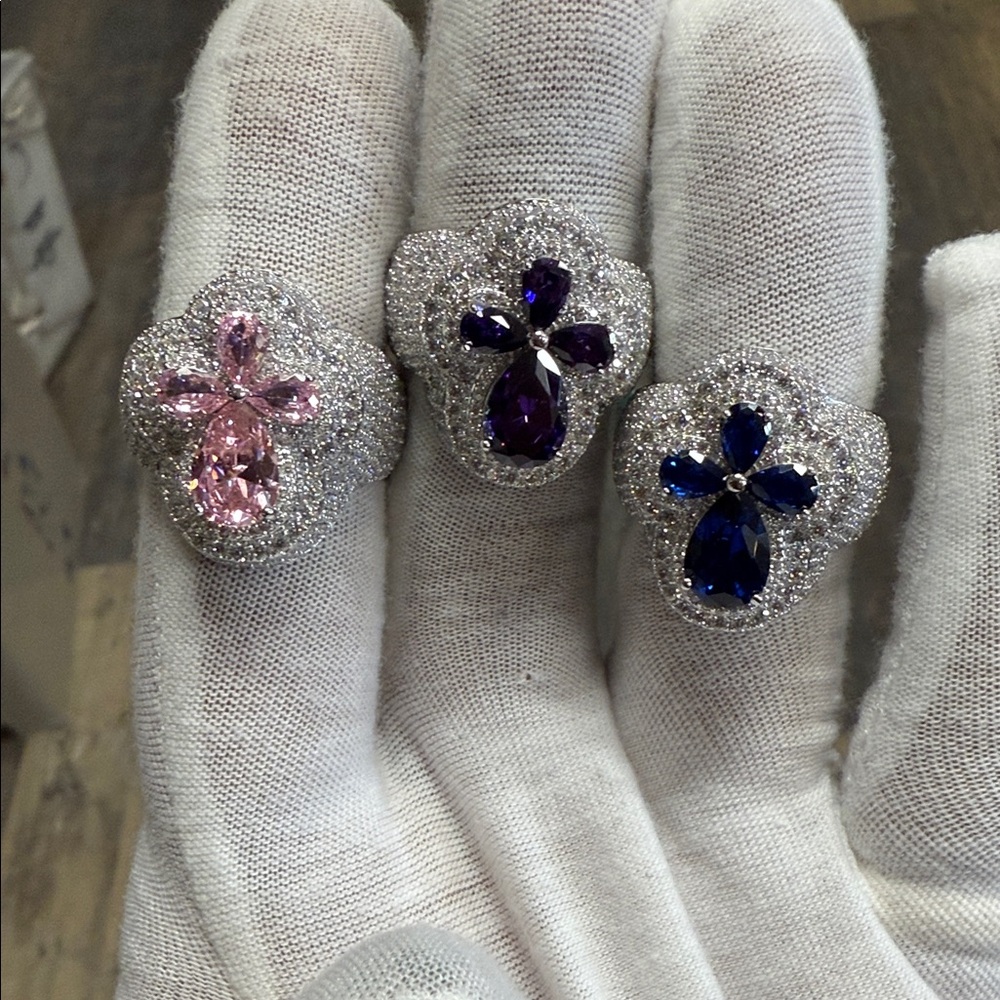 Bussdown Silver VS Moissanite Ring